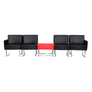 مبل اداری پازل چهار نفره با میز وسط کد WMD304 TABLE
